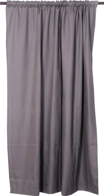 16% OFF on VHome Cotton Grey Floral Eyelet Curtain