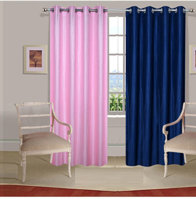 48% OFF on ExpressionsHome Polyester Pink, Blue Solid Eyelet Curtain 48% OFF on ExpressionsHome Polyester Pink, Blue Solid Eyelet Curtain