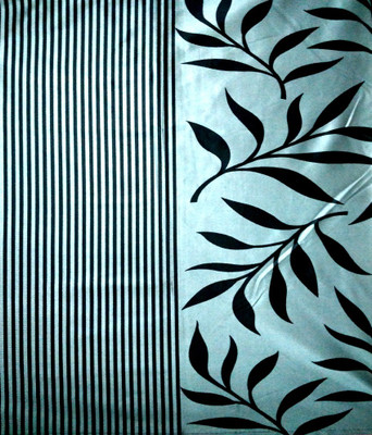 67% OFF on Homefab India Polyester Grey Floral Eyelet Curtain