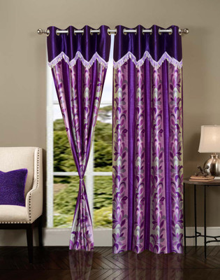 46% OFF on IWS Polyester Multicolor Printed Eyelet Curtain