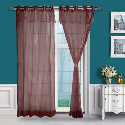 40% OFF on Just Linen Polyester Red Solid Eyelet Curtain 40% OFF on Just Linen Polyester Red Solid Eyelet Curtain