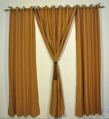 54% OFF on Ariana Cotton Brown Solid Eyelet Curtain 54% OFF on Ariana Cotton Brown Solid Eyelet Curtain