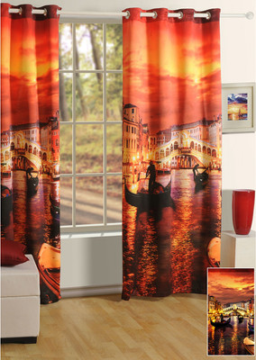 Swayam Digitally Printed Cosmo Fashion Window Curtain - CRNDUH4ATSFVKDX9