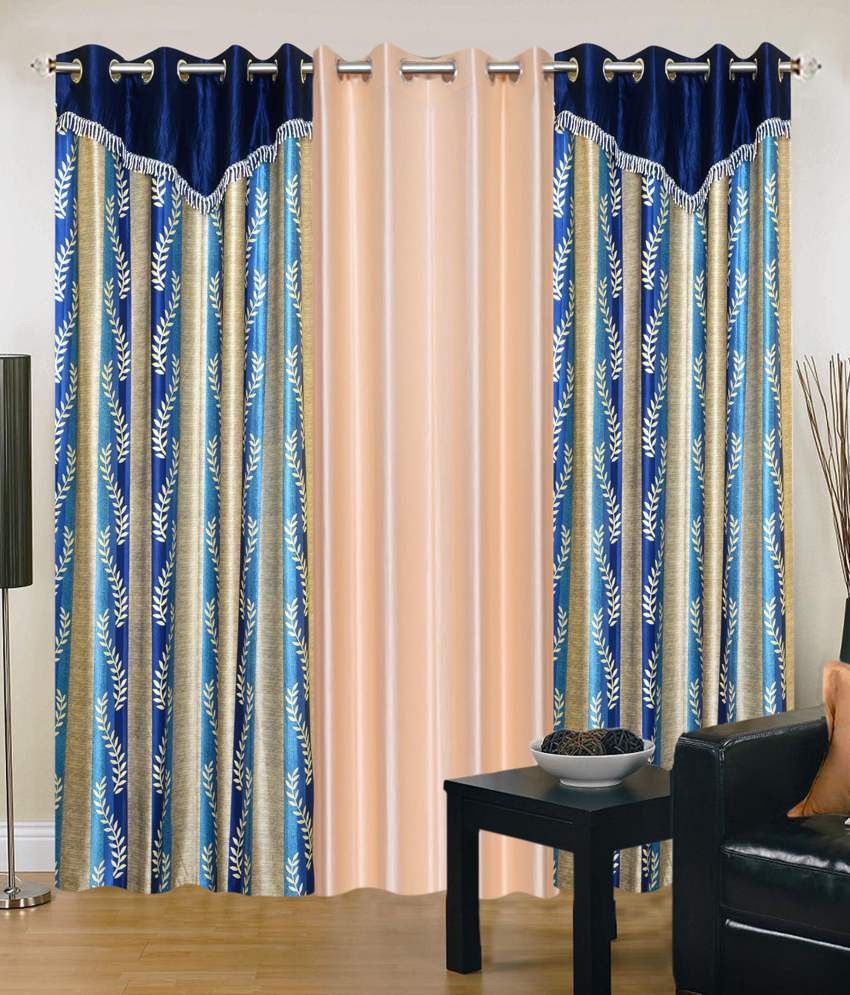 61% OFF on Shopgrab Polyester Multicolor Printed Eyelet Curtain