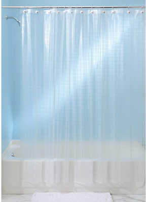 InterDesign Polyester, Ethylene Vinyl Acetate White Floral Eyelet Curtain InterDesign Polyester, Ethylene Vinyl Acetate White Floral Eyelet Curtain