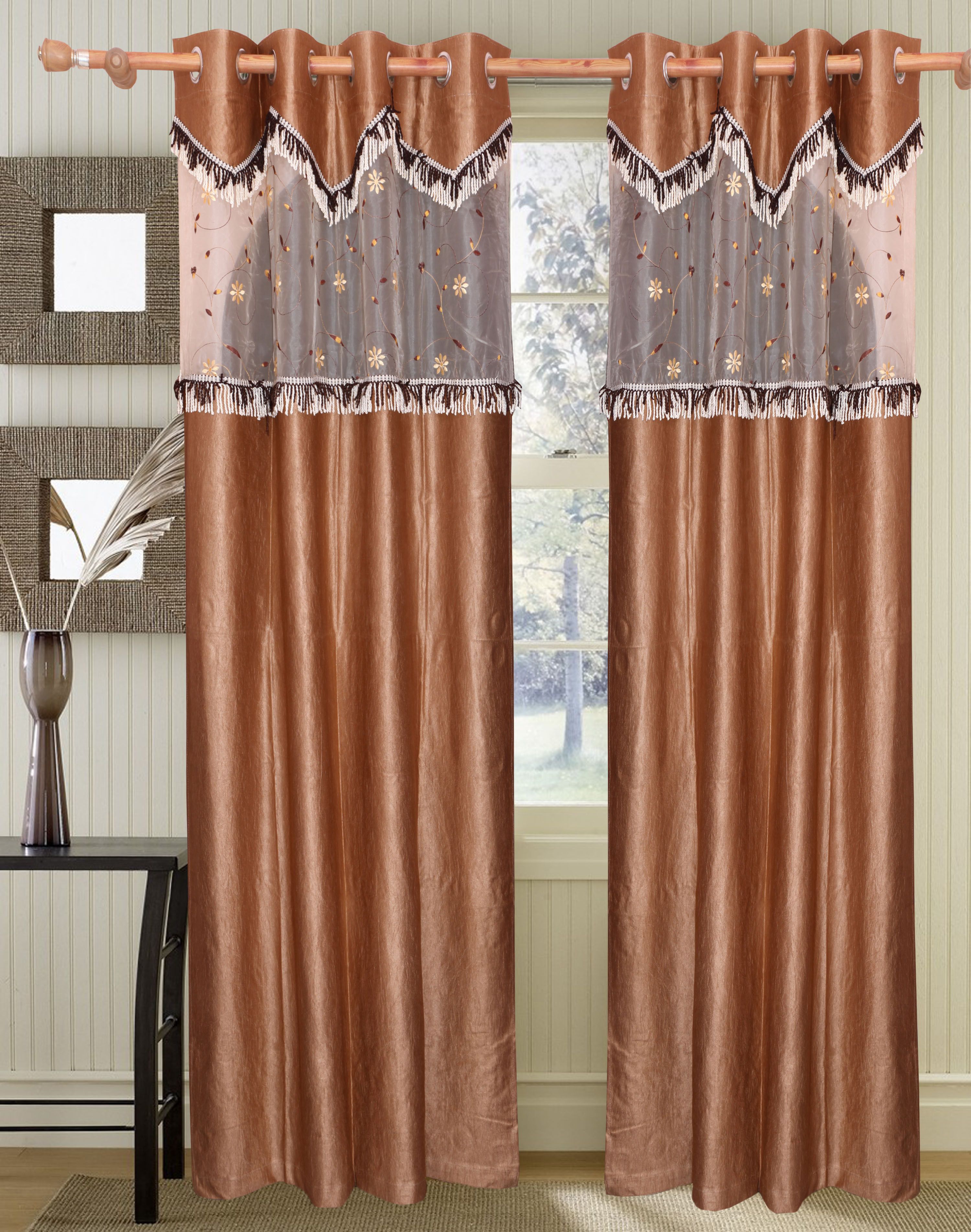 42% OFF on Vrinda Polyester Beige Self Design Eyelet Curtain 42% OFF on Vrinda Polyester Beige Self Design Eyelet Curtain
