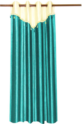 70% OFF on Zikrak Exim Polyester Blue Solid Eyelet Curtain