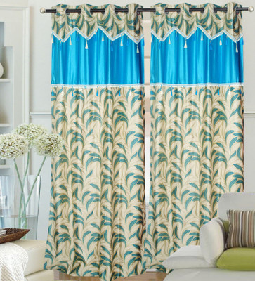 53% OFF on Decor Vatika Polyester Light Blue Abstract Eyelet Curtain 53% OFF on Decor Vatika Polyester Light Blue Abstract Eyelet Curtain