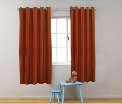 67% OFF on Homefab India Polyester Orange Solid Eyelet Curtain 67% OFF on Homefab India Polyester Orange Solid Eyelet Curtain