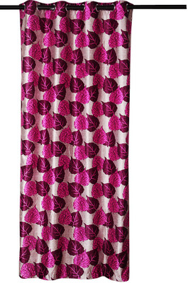 82% OFF on Zikrak Exim Polyester Purple Graphic Eyelet Curtain