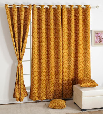 20% OFF on Swayam Silk Multicolor Floral Eyelet Curtain 20% OFF on Swayam Silk Multicolor Floral Eyelet Curtain