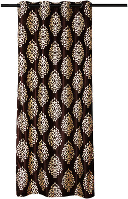 77% OFF on Zikrak Exim Polyester Brown Damask Eyelet Curtain 77% OFF on Zikrak Exim Polyester Brown Damask Eyelet Curtain