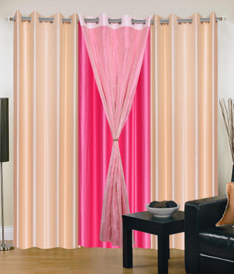 66% OFF on HomeZaara Polyester Multicolor Geometric Eyelet Curtain 66% OFF on HomeZaara Polyester Multicolor Geometric Eyelet Curtain