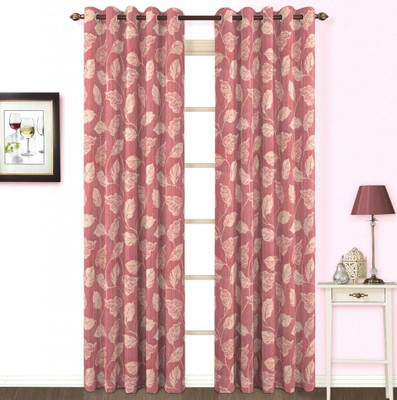 Skipper Polyester, Viscose Pink Damask Eyelet Curtain Skipper Polyester, Viscose Pink Damask Eyelet Curtain