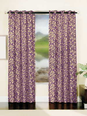 66% OFF on Mahamantra Polyester Brown Floral Eyelet Curtain 66% OFF on Mahamantra Polyester Brown Floral Eyelet Curtain