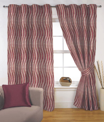 50% OFF on Fabutex Polyester Maroon Floral Eyelet Curtain 50% OFF on Fabutex Polyester Maroon Floral Eyelet Curtain