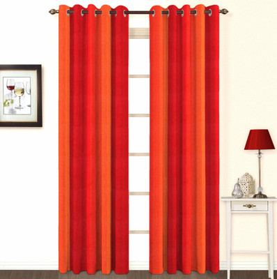 31% OFF on Skipper Cotton Red Striped Eyelet Curtain 31% OFF on Skipper Cotton Red Striped Eyelet Curtain
