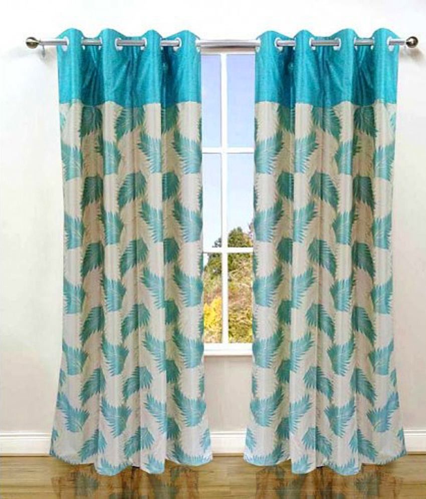 54% OFF on Shopgrab Polyester Beige, Blue Printed Eyelet Curtain 54% OFF on Shopgrab Polyester Beige, Blue Printed Eyelet Curtain