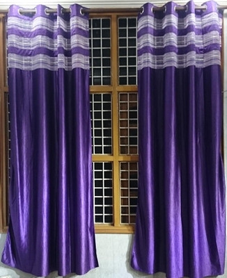 50% OFF on Jojo Designs Polyester Purple Fleur-de-lis Eyelet Curtain