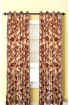 50% OFF on ExpressionsHome Polyester Multicolor Solid Eyelet Curtain