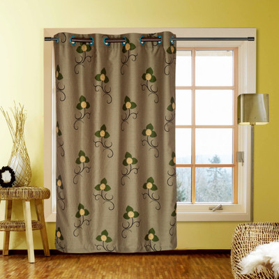 40% OFF on Kings Polycotton Grey Self Design Eyelet Curtain 40% OFF on Kings Polycotton Grey Self Design Eyelet Curtain