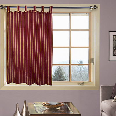 46% OFF on Kings Polycotton Multicolor Floral Eyelet Curtain