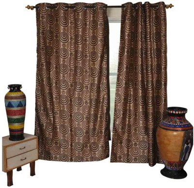 20% OFF on The Fancy Mart Polyester Multicolor Printed Eyelet Curtain