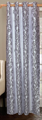 50% OFF on Vrinda Polyester Black Printed Eyelet Curtain