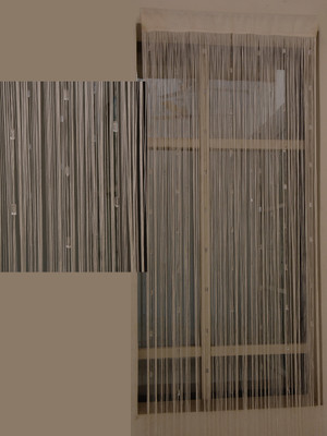 30% OFF on Aadyahome Cotton White Printed Eyelet Curtain