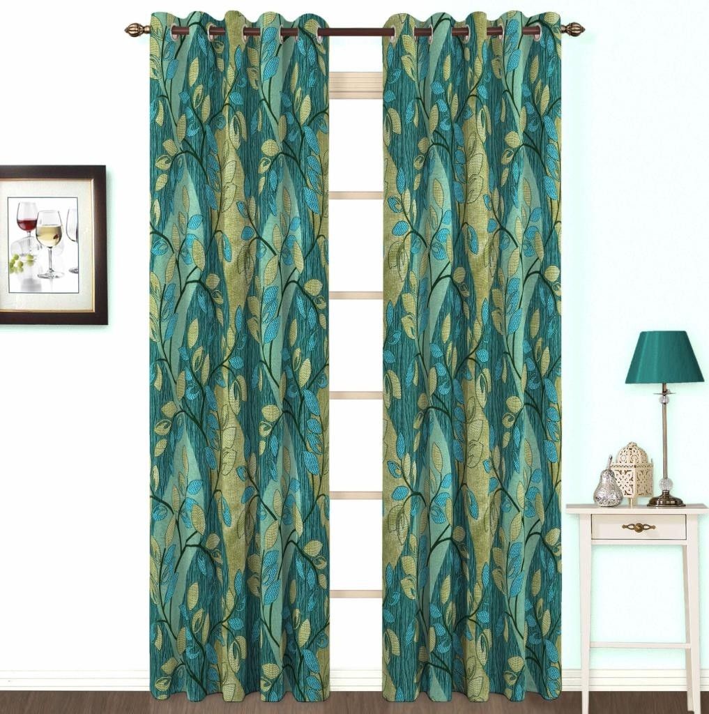 Skipper Polyester, Viscose, Blends Blue Floral Eyelet Curtain