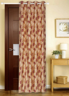 71% OFF on Dreams Polyester Red Printed Eyelet Curtain