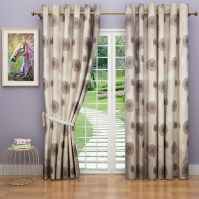 G M HomeFashion Polyester Multicolor Damask Eyelet Curtain G M HomeFashion Polyester Multicolor Damask Eyelet Curtain