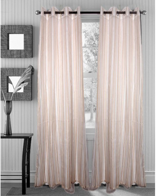 26% OFF on Handloomhub Polyester White Solid Eyelet Curtain