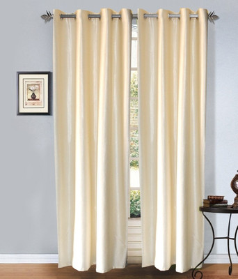 20% OFF on Christy's collection Polyester Multicolor Self Design Eyelet Curtain