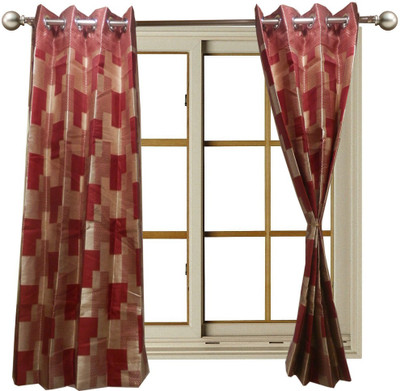 60% OFF on Furnishing Centre Polyester Red Checkered Eyelet Curtain 60% OFF on Furnishing Centre Polyester Red Checkered Eyelet Curtain