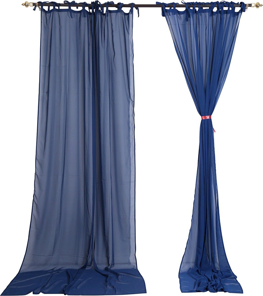 40% OFF on Rajrang Viscose Blue Solid Eyelet Curtain