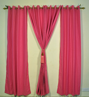 58% OFF on Ariana Cotton Pink Solid Eyelet Curtain 58% OFF on Ariana Cotton Pink Solid Eyelet Curtain