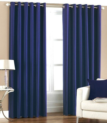 48% OFF on Hargunz Polyester Dark Blue Self Design Eyelet Curtain 48% OFF on Hargunz Polyester Dark Blue Self Design Eyelet Curtain