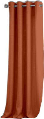 71% OFF on Trendy Home Polyester Orange Solid Eyelet Curtain