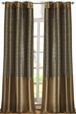 20% OFF on Deco Window Polyester Beige Printed Eyelet Curtain