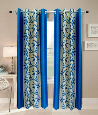 57% OFF on Optimistic Home Furnishing Polyester Light Blue Floral Eyelet Curtain 57% OFF on Optimistic Home Furnishing Polyester Light Blue Floral Eyelet Curtain