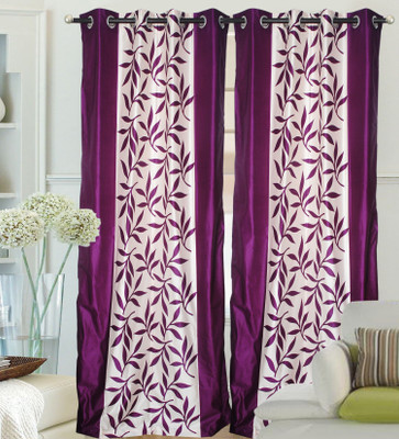 46% OFF on Hargunz Polyester Purple Self Design Eyelet Curtain 46% OFF on Hargunz Polyester Purple Self Design Eyelet Curtain