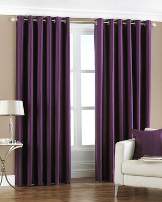 33% OFF on Pindia Polyester Purple Solid Eyelet Curtain 33% OFF on Pindia Polyester Purple Solid Eyelet Curtain