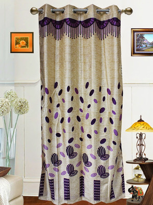 44% OFF on Dekor World Polyester Purple Geometric Eyelet Curtain 44% OFF on Dekor World Polyester Purple Geometric Eyelet Curtain