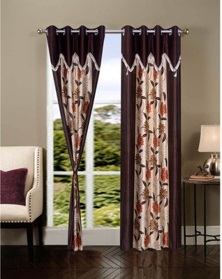 66% OFF on HomeZaara Polyester Multicolor Solid Eyelet Curtain 66% OFF on HomeZaara Polyester Multicolor Solid Eyelet Curtain