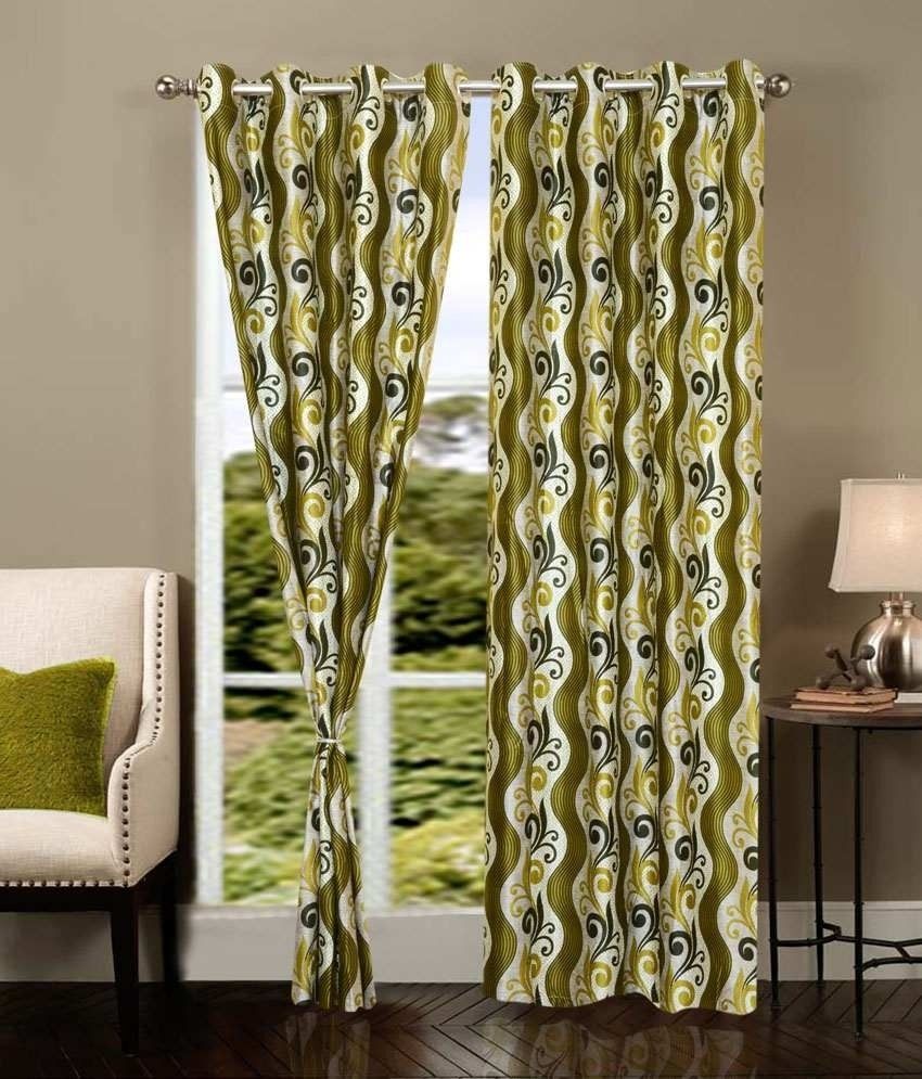 75% OFF on HomeZaara Polyester Multicolor Self Design Eyelet Curtain 75% OFF on HomeZaara Polyester Multicolor Self Design Eyelet Curtain