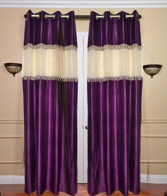 77% OFF on Shopgrab Polyester Purple, Beige Printed Eyelet Curtain 77% OFF on Shopgrab Polyester Purple, Beige Printed Eyelet Curtain