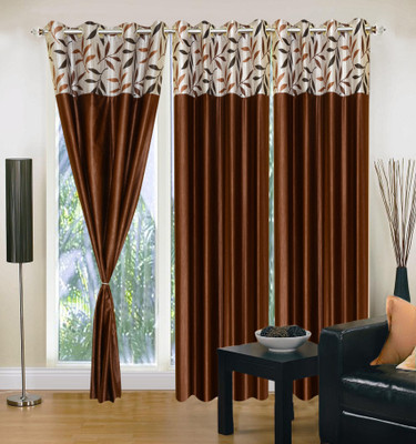 66% OFF on IWS Polyester Multicolor Graphic Eyelet Curtain