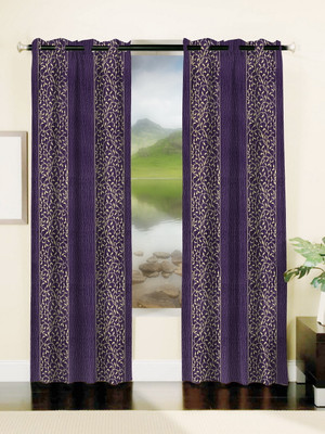 66% OFF on Mahamantra Polyester Purple Self Design Eyelet Curtain 66% OFF on Mahamantra Polyester Purple Self Design Eyelet Curtain