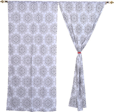 42% OFF on Rajrang Cotton White, Black Floral Eyelet Curtain 42% OFF on Rajrang Cotton White, Black Floral Eyelet Curtain